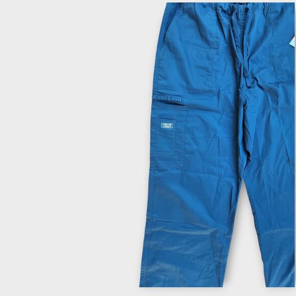 Cherokee Scrub Pants Unisex L Workwear Core stretch Straight Leg Teal NWT - Picture 4 of 6